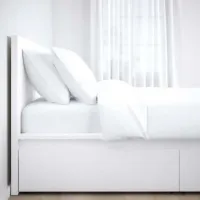 Кровать Ikea Malm 2 160 x 200 см / Шпон / Белый photo 3