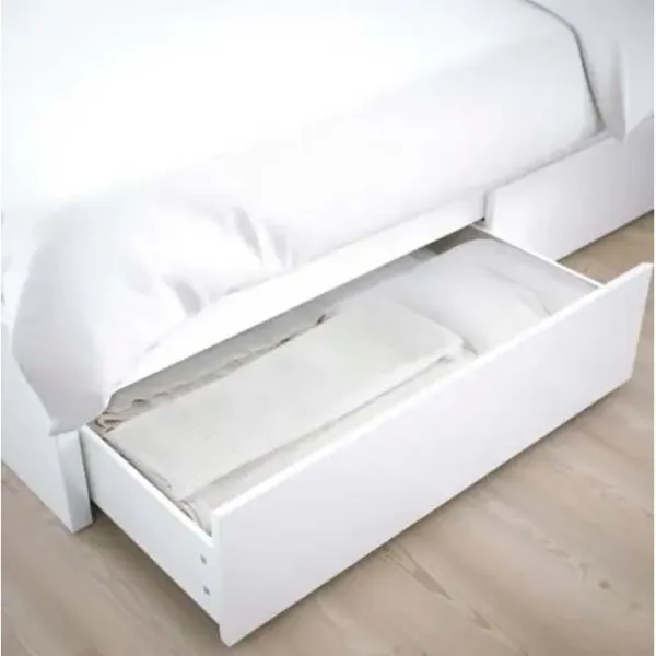 Кровать Ikea Malm 2 160 x 200 см / Шпон / Белый photo 4 Кровать Ikea Malm 2 160 x 200 см / Шпон / Белый photo 4
