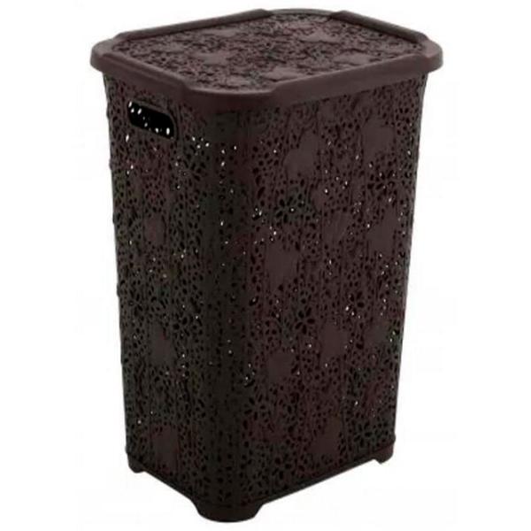 Coș pentru rufe Hydro Systems Dantela 65l / Plastic / Brown  photo 1