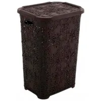 Корзина для белья Hydro Systems Dantela 65л / Пластик / Коричневый 