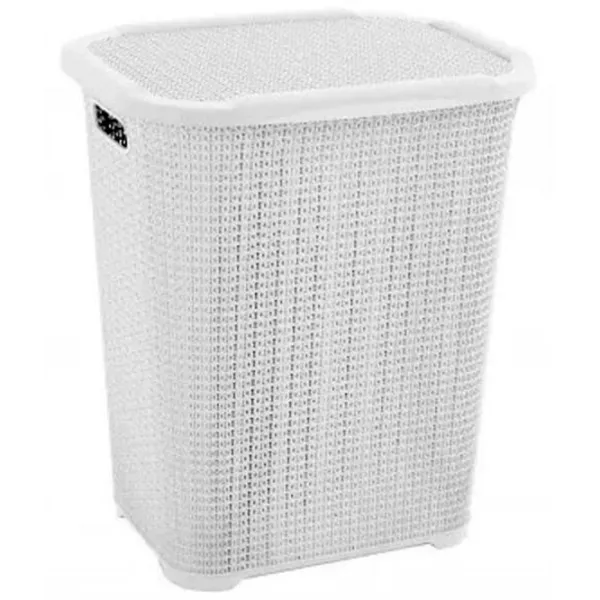 Coș pentru rufe Hydro Systems Impletit 65l / Plastic / White  photo 1