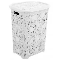 Корзина для белья Hydro Systems Dantela 65л / Пластик / Белый 
