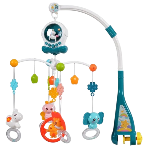 Игрушка для колясок и кроваток Huanger Animals Music Mobile HE0311 1.5+ / Синий photo 1