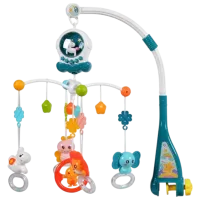 Игрушка для колясок и кроваток Huanger Animals Music Mobile HE0311 1.5+ / Синий