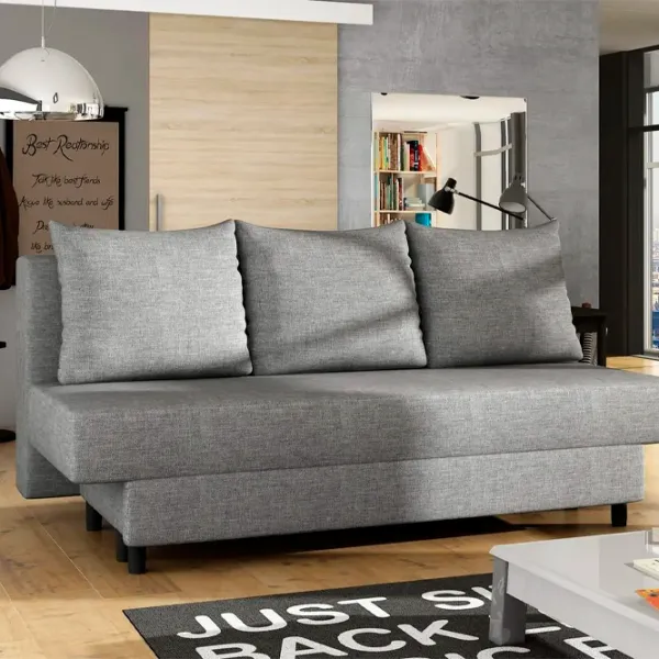 Canapea Eltap Amaza Sawana 21 (5538733) Pânză de iută / Light Gray photo 2
