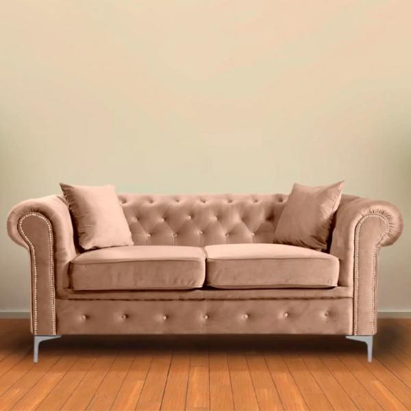 Canapea Tempo Kondela Romano (5685968) Velvet / Light Brown photo 5