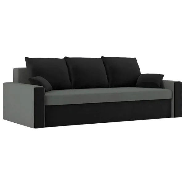 Canapea Magnifico Panama Foam Mikro (5702218) Microvelur / Black-Silver photo 1