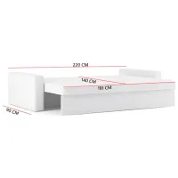 Canapea Magnifico Panama Foam Mikro (5702218) Microvelur / Black-Silver photo 2
