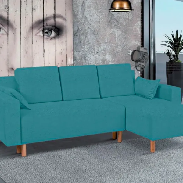 Угловой диван Modern Leo Alaska 86 (5782273) Жаккард / Аквамариновый photo 6 Угловой диван Modern Leo Alaska 86 (5782273) Жаккард / Аквамариновый photo 6