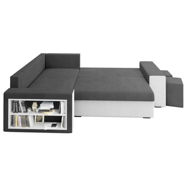 Canapea de colț Space Meble Dallas Left Mikrofaza 27/Mikrofaza 31 (5597224) Microfibră / Black White photo 3 Canapea de colț Space Meble Dallas Left Mikrofaza 27/Mikrofaza 31 (5597224) Microfibră / Black White photo 3