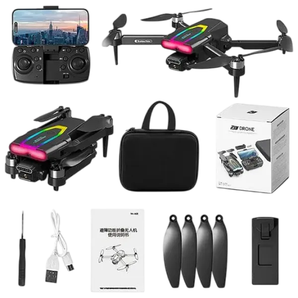 Дрон Fly F199 Gimbal Camera Персональный / Черный photo 7