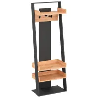 Шкаф для прихожей KompaniT Злата 1 ДСП / Антрацит Дуб Золотой