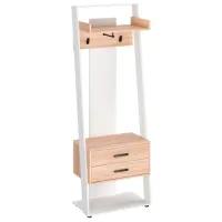 Шкаф для прихожей KompaniT Злата 2 ДСП / Белый Дуб Сонома