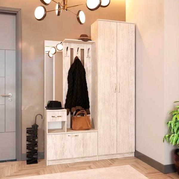 Dulap pentru antreu ML-Mobila ML-4 var 1 PAL / Artwood deschis photo 3