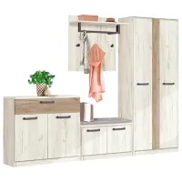 Шкаф для прихожей Modern Karolina ДСП / Дуб крафт белый Дуб крафт серый