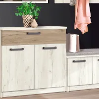 Dulap pentru antreu Modern Karolina PAL / Craft oak white Craft oak gray photo 5