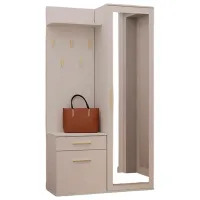 Шкаф для прихожей TopEshop Duo 100 ЛДСП / Кашемир