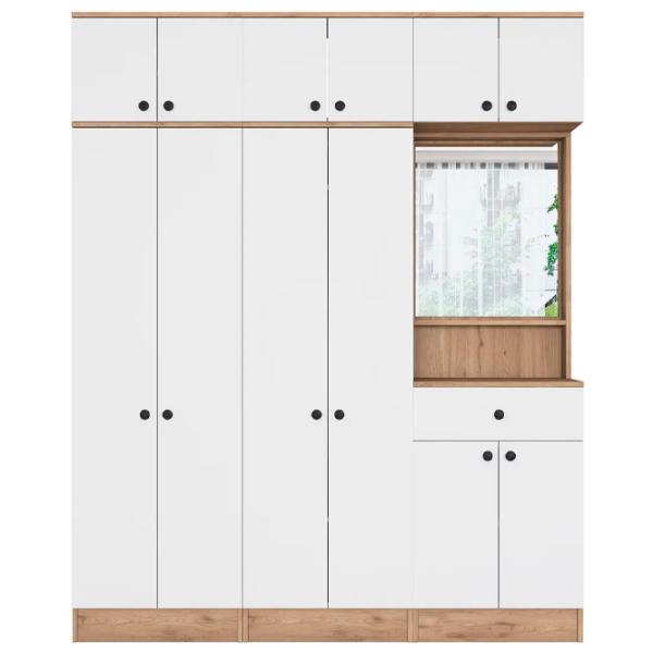 Dulap pentru antreu Mirage Meble EA142 PAL / White photo 2
