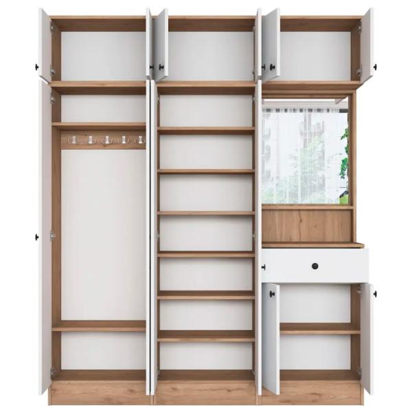 Dulap pentru antreu Mirage Meble EA142 PAL / White photo 3