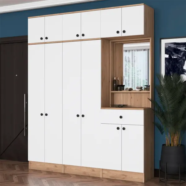Dulap pentru antreu Mirage Meble EA142 PAL / White photo 4