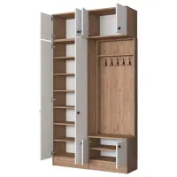Dulap pentru antreu Mirage Meble EA144 PAL / White photo 3