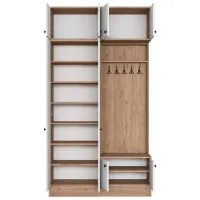 Dulap pentru antreu Mirage Meble EA144 PAL / White photo 4