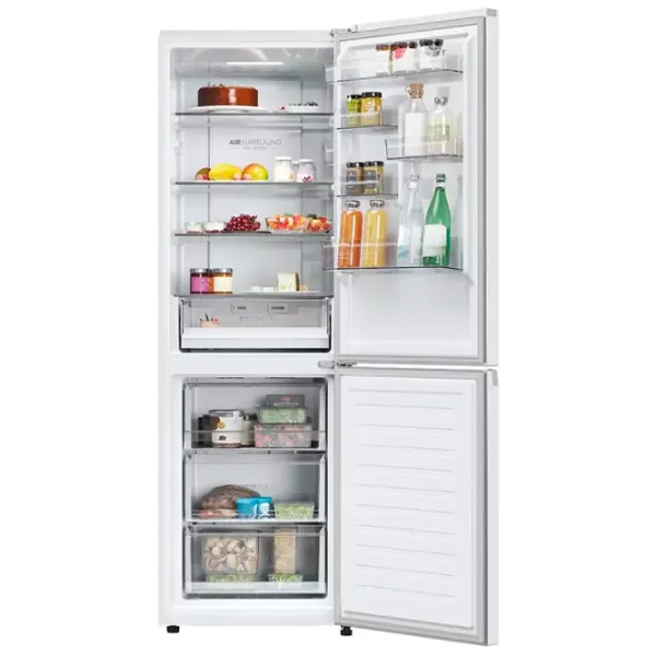Frigider Haier EHD3PWDNPW186 cu congelator jos 352 l / 185 cm / White photo 4