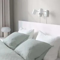 Кровать Ikea Malm/Lindbaden 2 140 x 200 см / Шпон / Белый photo 7