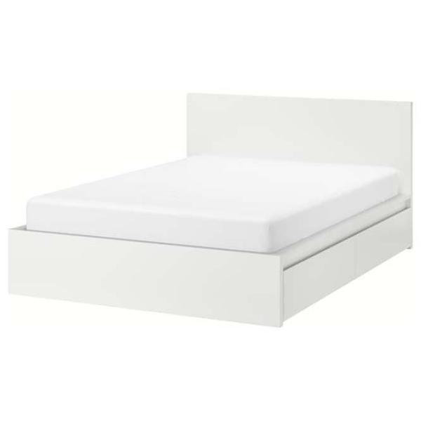 Pat Ikea Malm/Lonset 2 160 x 200 cm / Furnir / White photo 1 Pat Ikea Malm/Lonset 2 160 x 200 cm / Furnir / White photo 1
