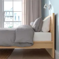 Кровать Ikea Malm/Luroy 180 x 200 см / Массив / Дубовый шпон беленый photo 4