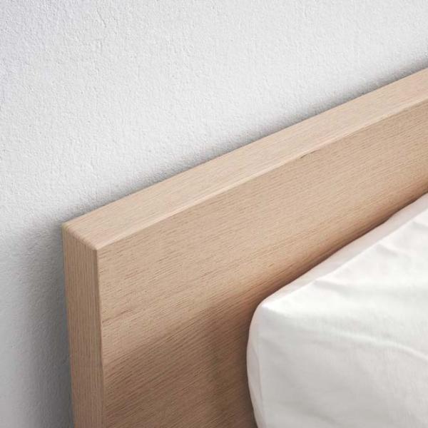 Кровать Ikea Malm/Luroy 180 x 200 см / Массив / Дубовый шпон беленый photo 6