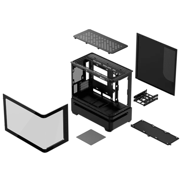 Carcasă Asus Prime AP202 TG Mid Tower / Black photo 7