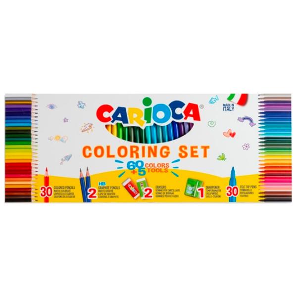 Carioci Carioca Coloring set Cantitatea în set - 60 buc. photo 1 Carioci Carioca Coloring set Cantitatea în set - 60 buc. photo 1