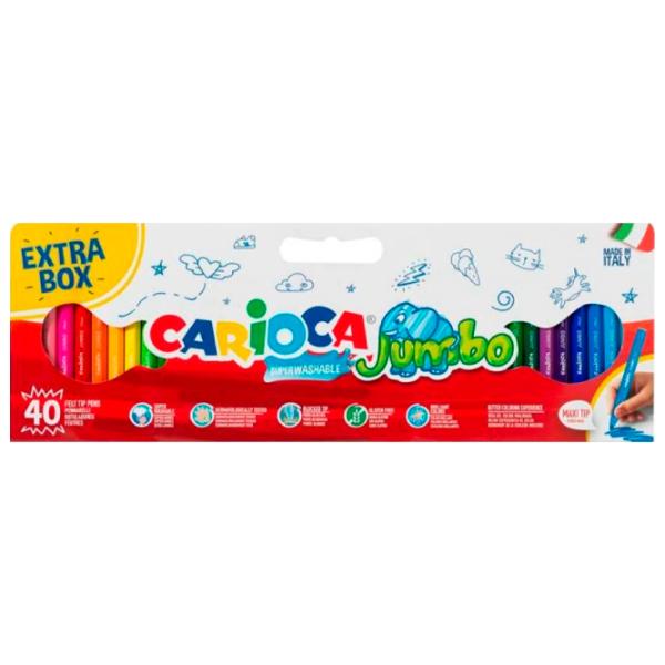 Mаркеры Carioca Jumbo Количество в наборе - 40 шт. photo 1 Mаркеры Carioca Jumbo Количество в наборе - 40 шт. photo 1