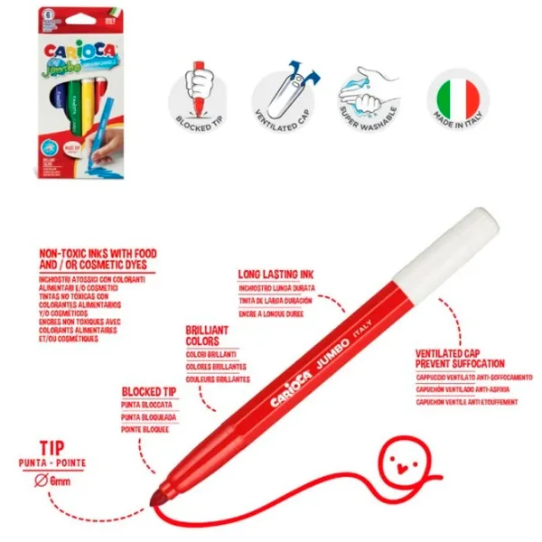 Mаркеры Carioca Travel Kit Количество в наборе - 30 шт. photo 2 Mаркеры Carioca Travel Kit Количество в наборе - 30 шт. photo 2