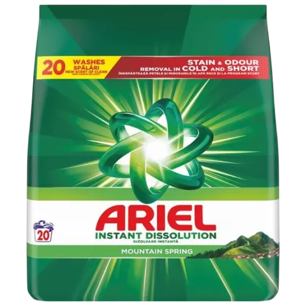 Detergent Ariel Mount Spring 1.3 kg  Număr spălări: 20 photo 1