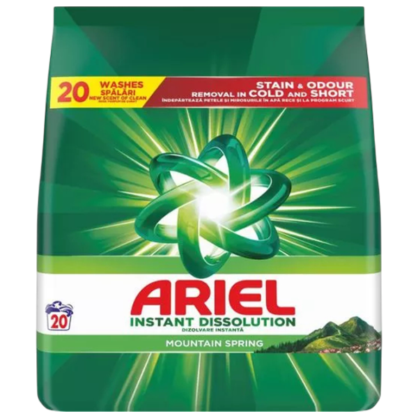 Detergent Ariel Mount Spring 1.3 kg  Număr spălări: 20 photo 1