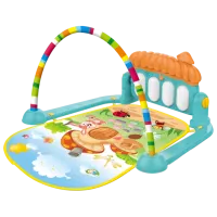 Covoraş pentru joc Huanger Piano Fitness Rack (HE0639) 0+/ Transformer/ Multicolor photo 2