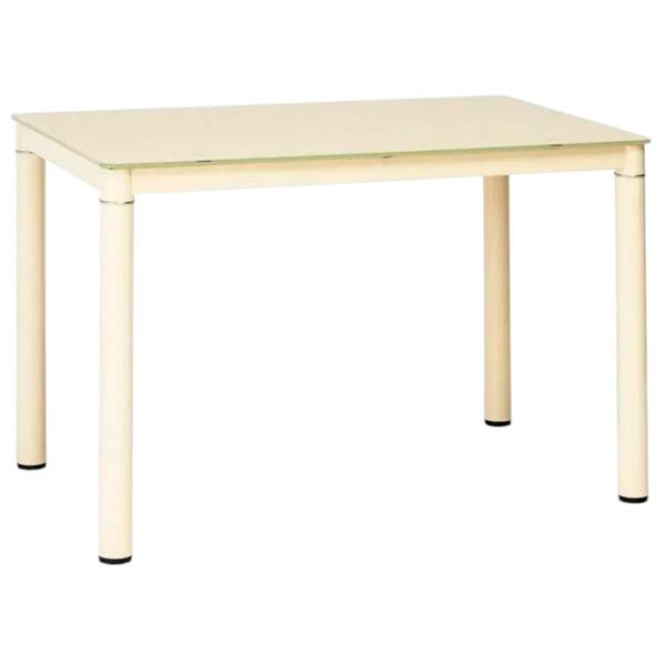 Masă de bucătărie fixă Signal Galant Sticlă/ Cream photo 1