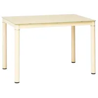 Masă de bucătărie fixă Signal Galant Sticlă/ Cream