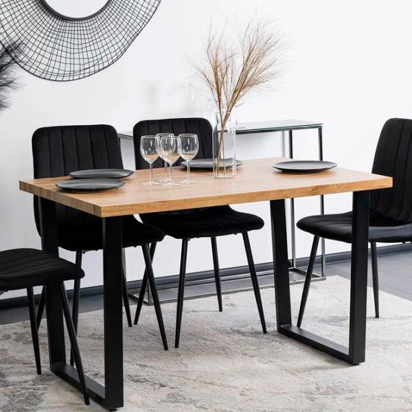 Masă de bucătărie fixă Mebel Elite Vettel 120 MDF/ Oak photo 5