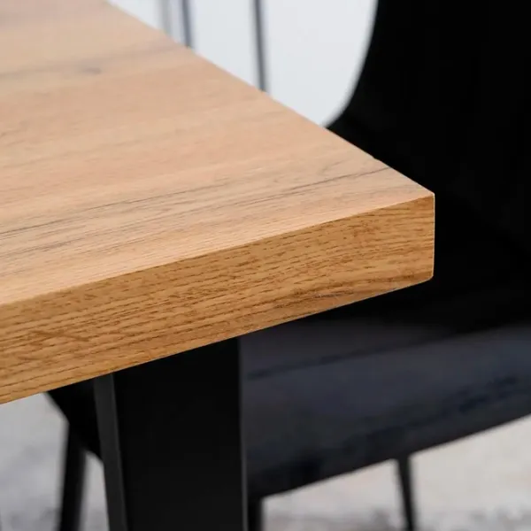 Masă de bucătărie fixă Mebel Elite Vettel 120 MDF/ Oak photo 6