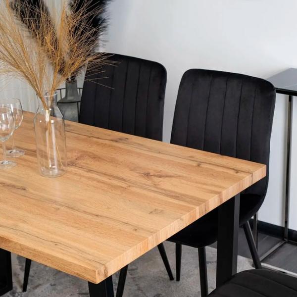 Masă de bucătărie fixă Mebel Elite Vettel 120 MDF/ Oak photo 7