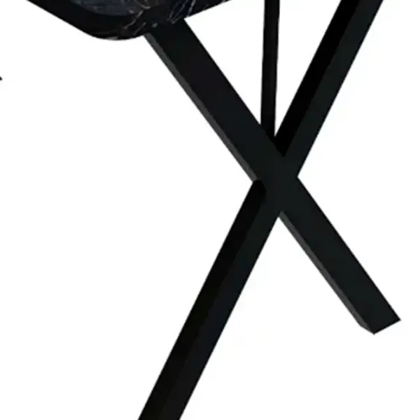 Masă de bucătărie fixă Prestige Bendir X Leg PAL/ Black photo 2