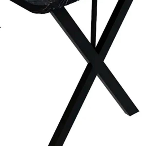 Masă de bucătărie fixă Prestige Bendir X Leg PAL/ Black photo 2