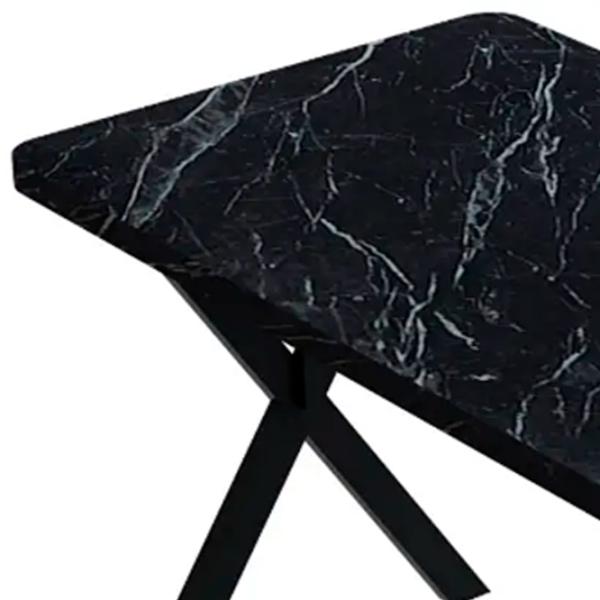 Masă de bucătărie fixă Prestige Bendir X Leg PAL/ Black photo 4