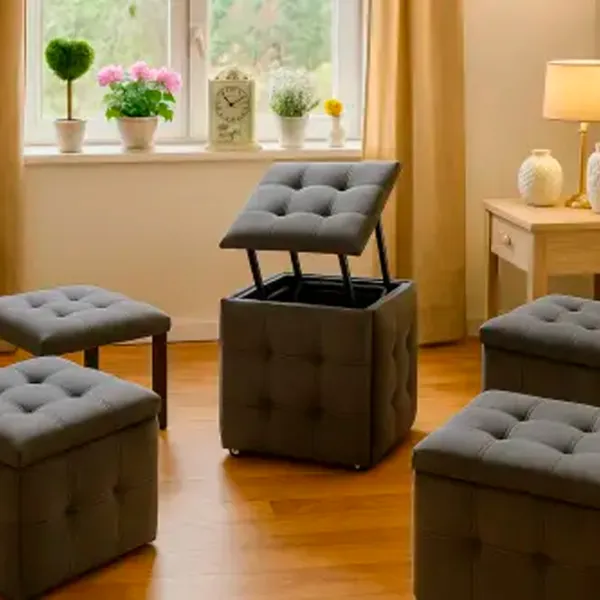 Куб трансформер Nex Home N27 Графит / Бархат photo 2 Куб трансформер Nex Home N27 Графит / Бархат photo 2