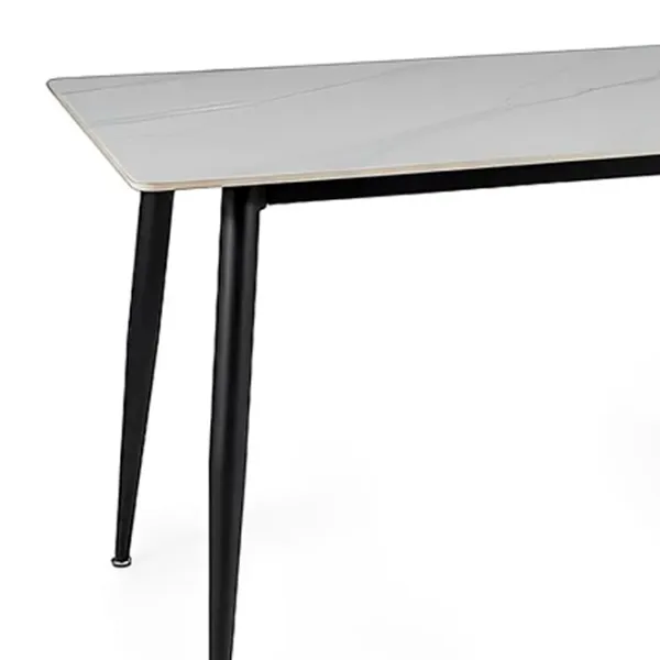 Masă de bucătărie fixă Signal Rion 160 Ceramică/ White photo 3