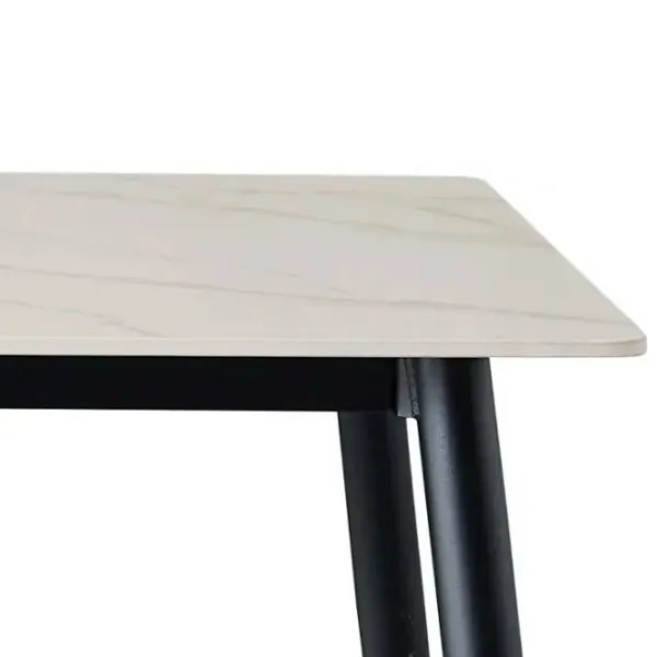 Masă de bucătărie fixă Signal Rion 160 Ceramică/ White photo 4