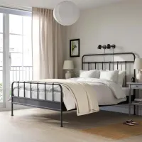 Кровать Ikea Stjarno/Lonset 140 x 200 см / Металл / Антрацит photo 2